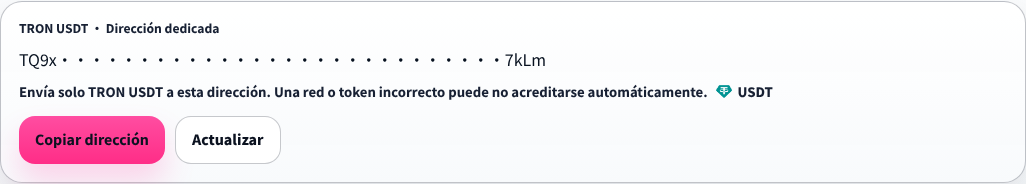 Mipulso.fun masked deposit address example