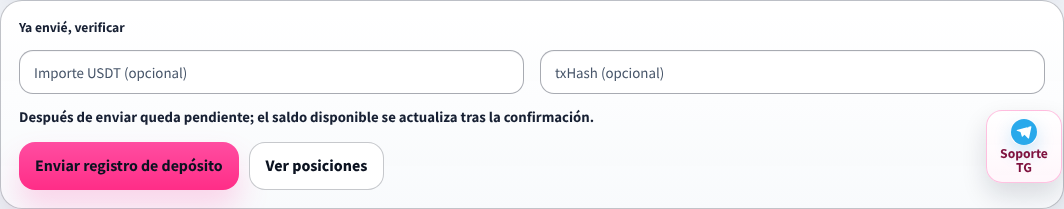 Mipulso.fun deposit verification example